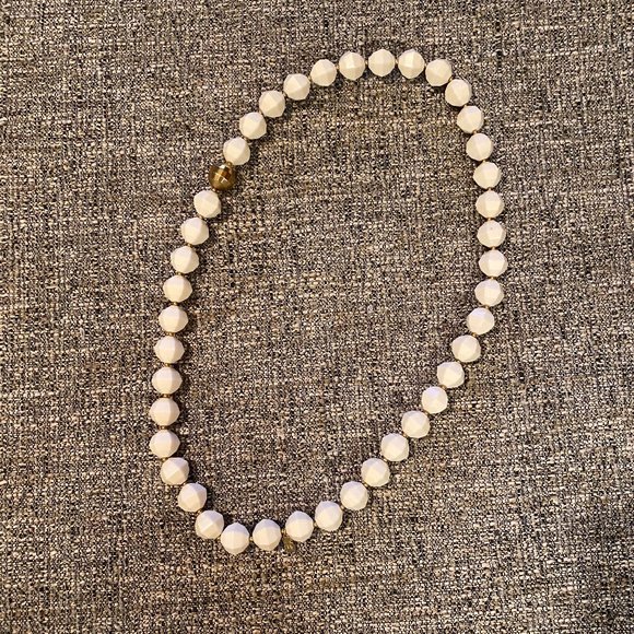 kate spade Jewelry - Kate Spade Off White Chunky Bead Necklace